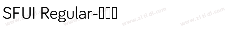 SFUI Regular字体转换